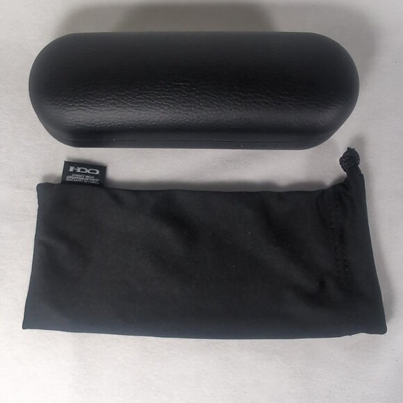 Oakley Black Glasses Sunglasses Case ONLY HDO Faux Leather Hardshell Bag Cloth - Picture 7 of 16